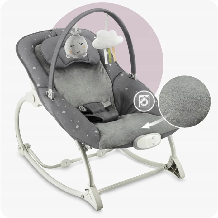 Кресло-качалка MoMi LAPIS Dark Grey