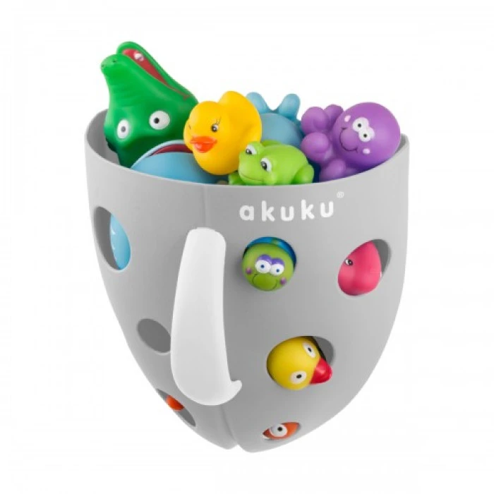 Контейнер для игрушек для купания, Akuku A0346 серый