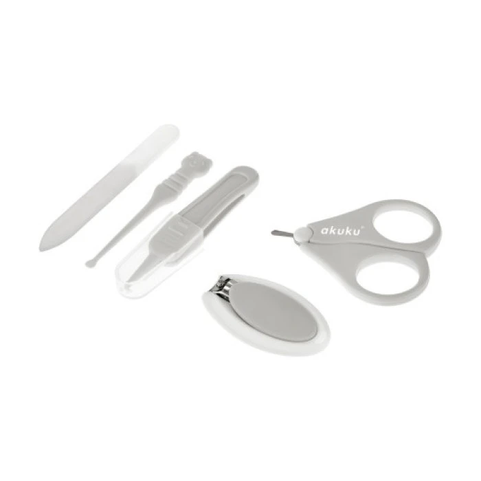 Манікюрний набір Яблуко сірий Akuku A0473