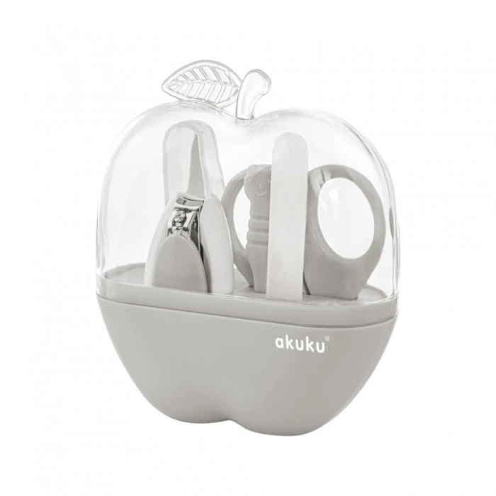 Манікюрний набір Яблуко сірий Akuku A0473