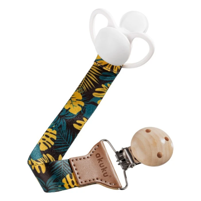 Универсальная лента для пустышки, Листочки Akuku A0583Контейнер для пустышки, Собачка Akuku A0678