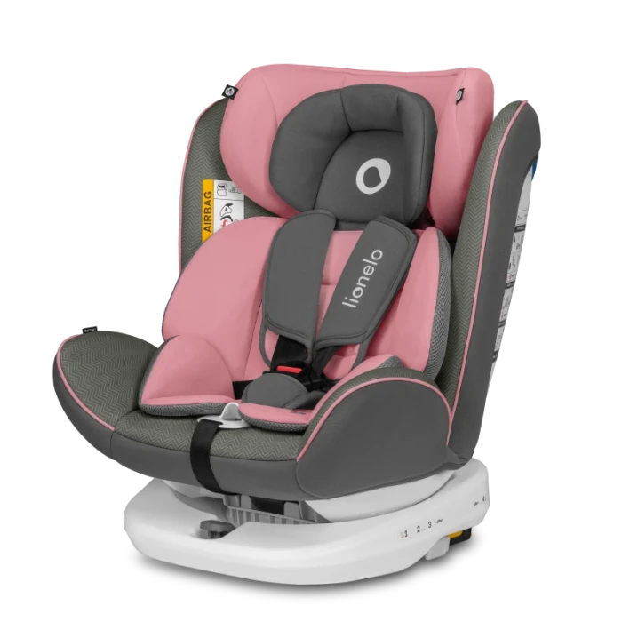 Дитяче автокрісло Lionelo BASTIAAN PINK BABY (white base)