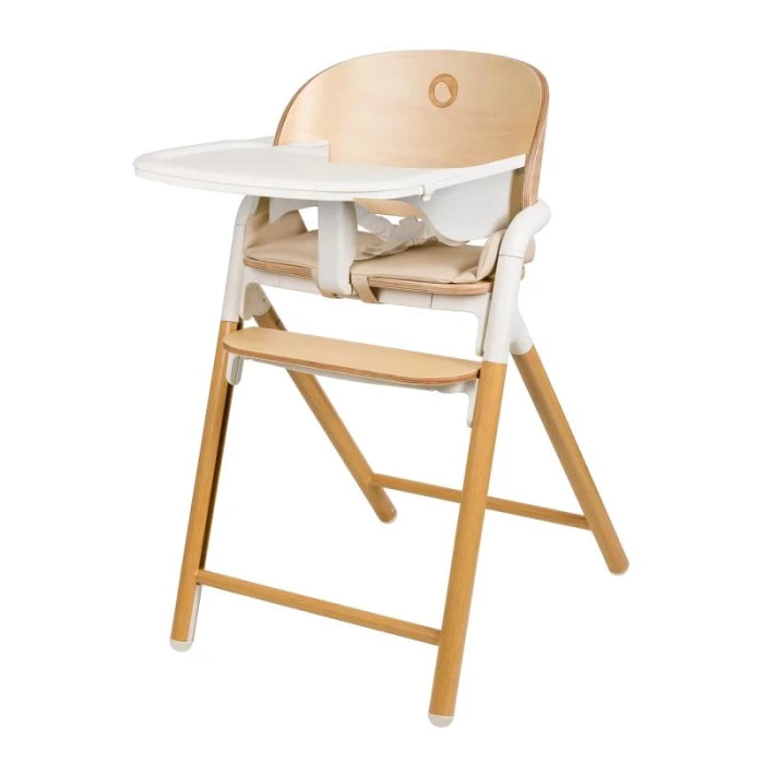 Стул для кормления Lionelo CELIA WHITE NATURAL WOOD