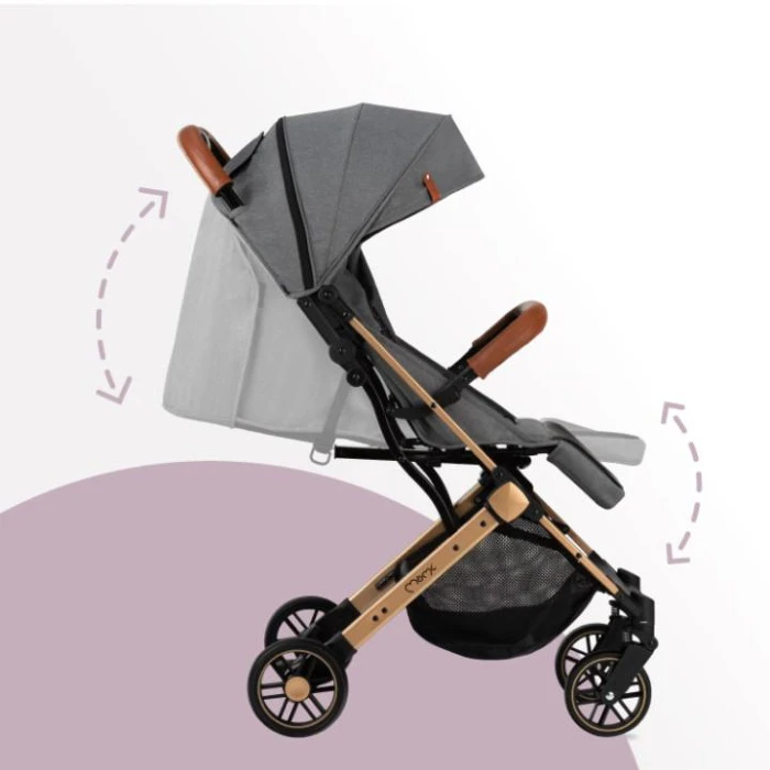 Коляска прогулянкова MoMi ESTELLE Gray-Gold