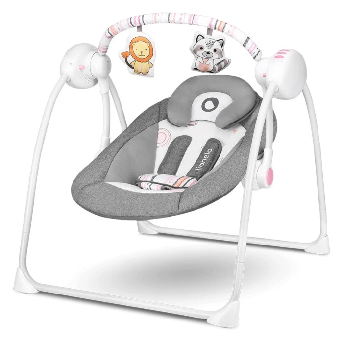 Детское кресло-качалка Lionelo RUBEN STONE GREY