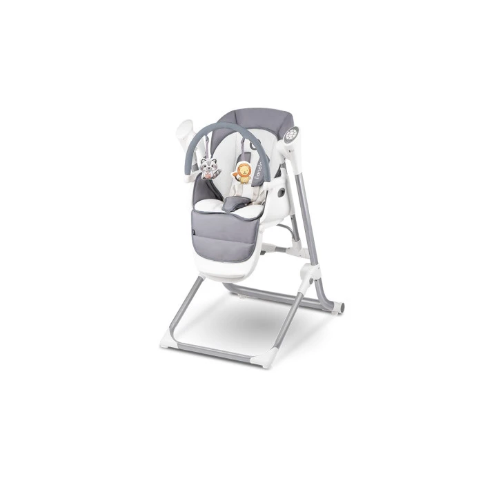 Кресло-качелька для кормления 2 в 1 Lionelo NILES GREY