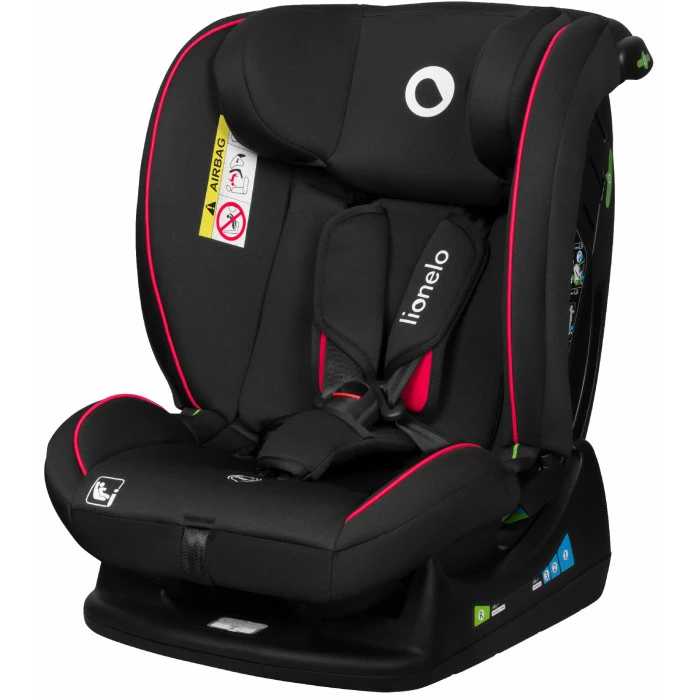 Детское автокресло Lionelo AART I-SIZE BLACK CARBON RED