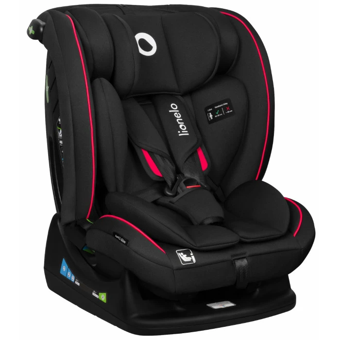 Детское автокресло Lionelo AART I-SIZE BLACK CARBON RED