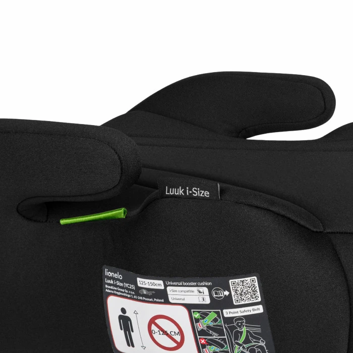 Бустер Lionelo LUUK I-SIZE BLACK