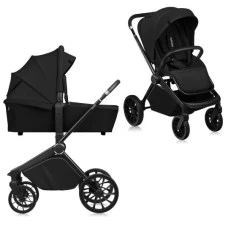 Универсальная коляска 2 в 1 Lionelo MIKA PLUS 2IN1 BLACK ONYX