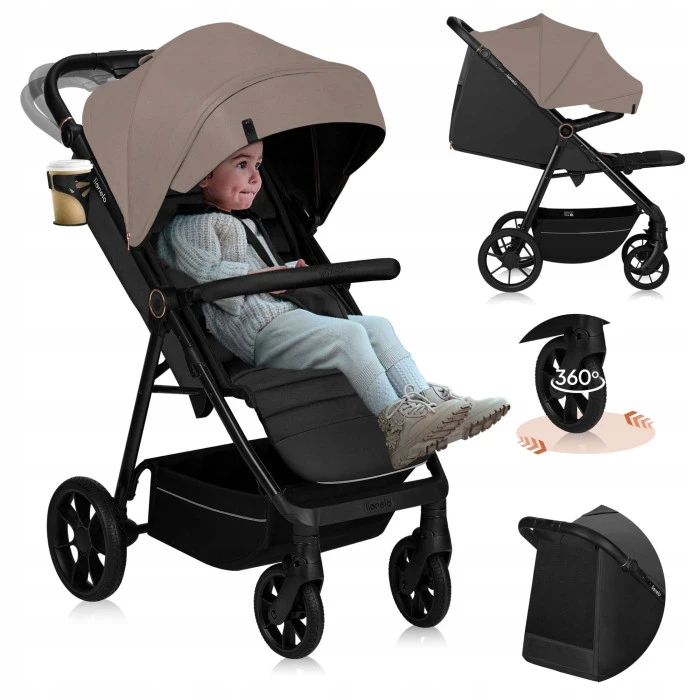 Прогулянковий візок Lionelo MIRA BEIGE SAND