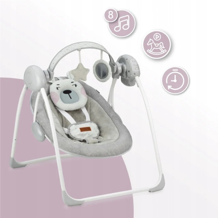 Кресло-качалка MoMi LISS Bear Pink