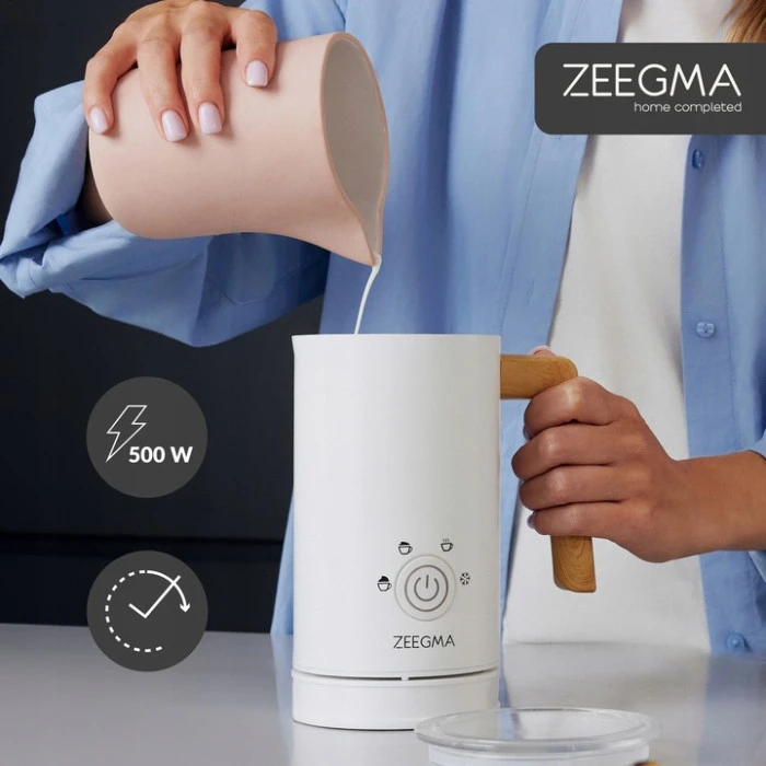 Спінювач молока MILKEE WOOD WHITE