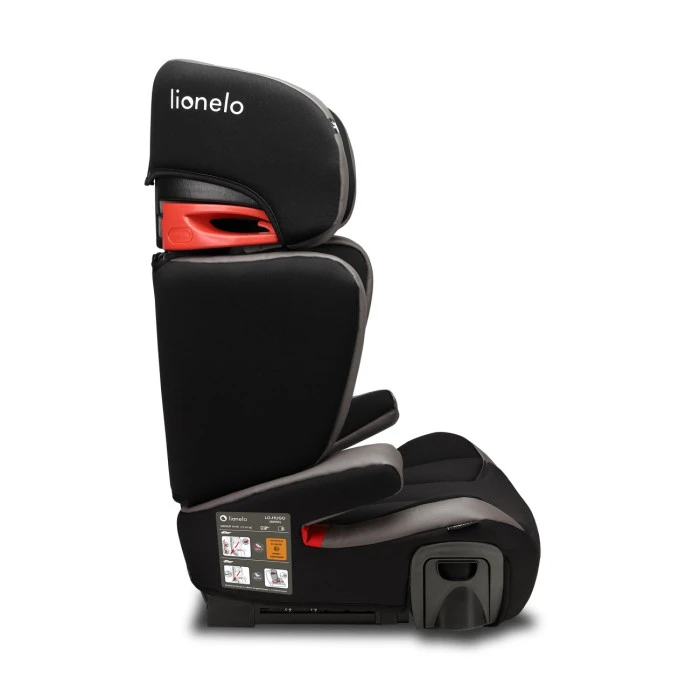 Дитяче автокрісло Lionelo HUGO GREY leather