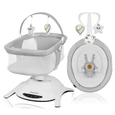 Колыбель-кровать Lionelo BELLA SET GREY CONCRETE