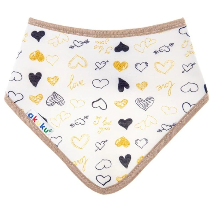 Нагрудник бандана Akuku A1512 сердечка