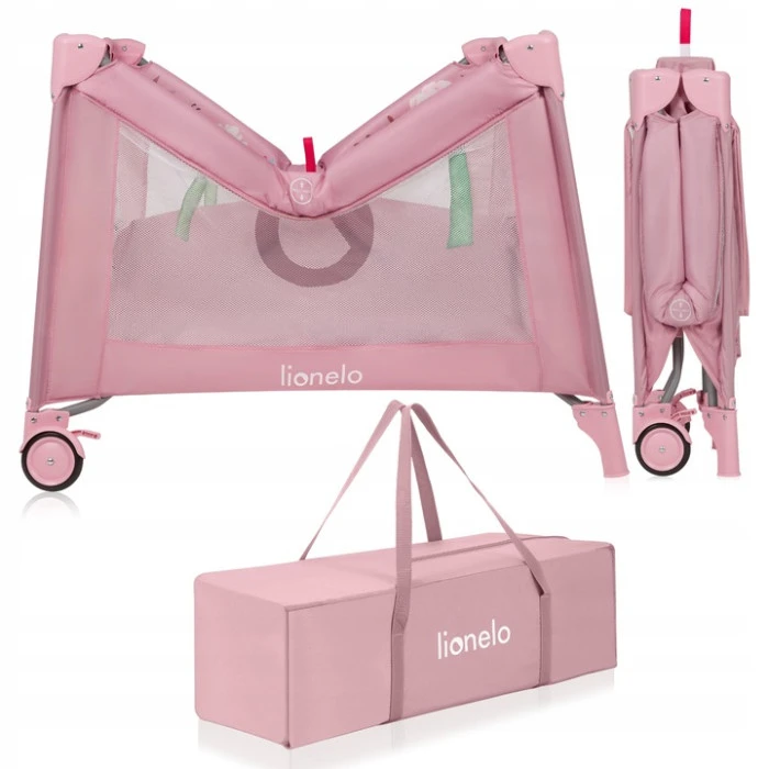 Манеж Lionelo MILLE PLUS PINK