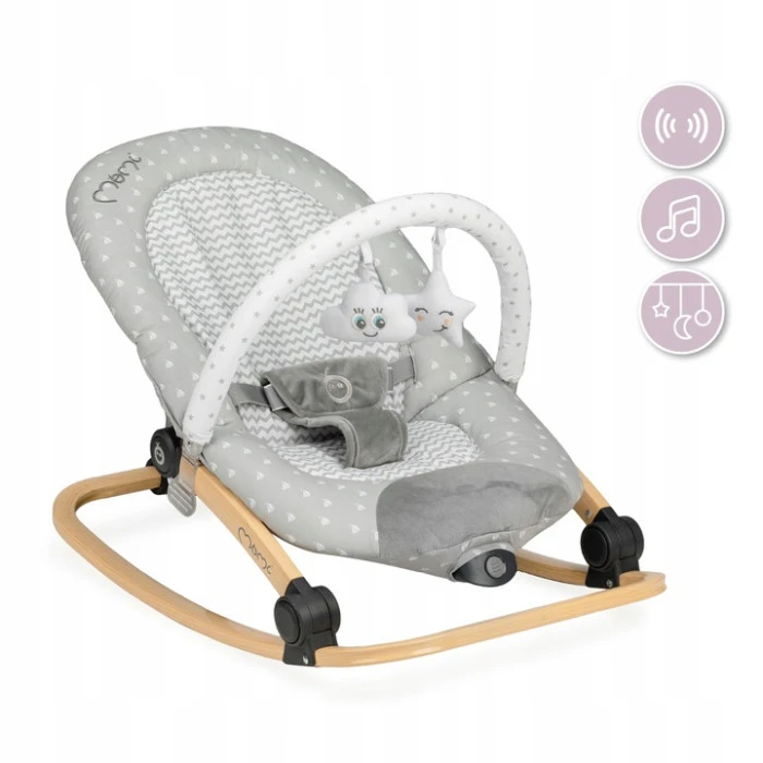 Кресло-качалка MoMi LUMIWOOD Grey