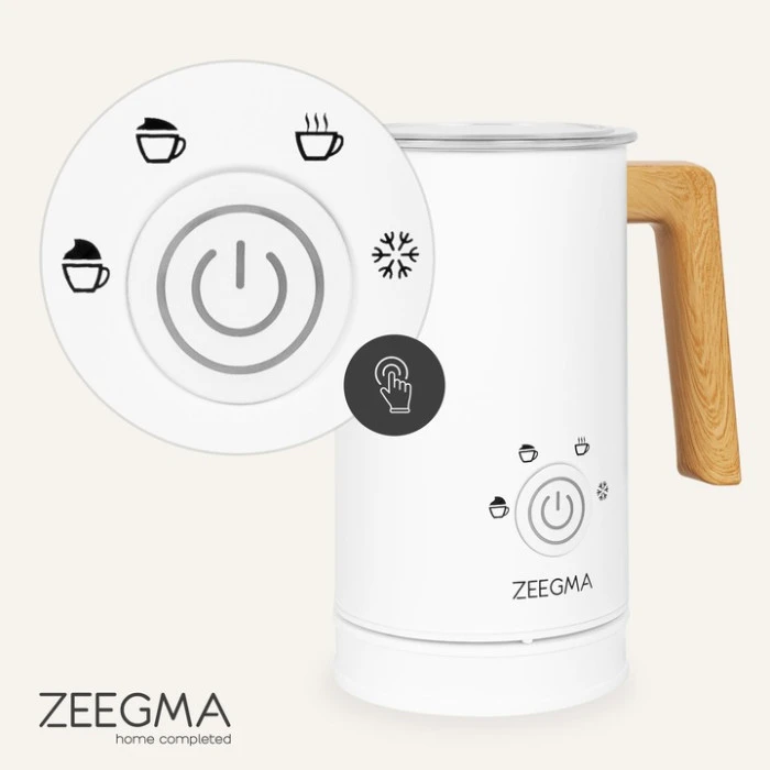 Спінювач молока MILKEE WOOD WHITE