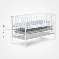 Дитяче ліжечко KLUPS FRANK White
