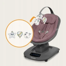 Кресло-качалка Lionelo BLOSSOM PINK MAUVE