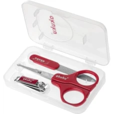 Набор маникюрный, Akuku A0042 красный