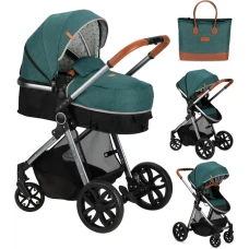 Коляска універсальна 2 в 1 MoMi LIMURU 2in1 green
