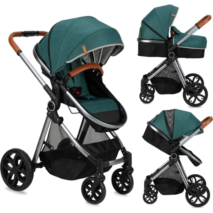 Коляска універсальна 2 в 1 MoMi LIMURU 2in1 green