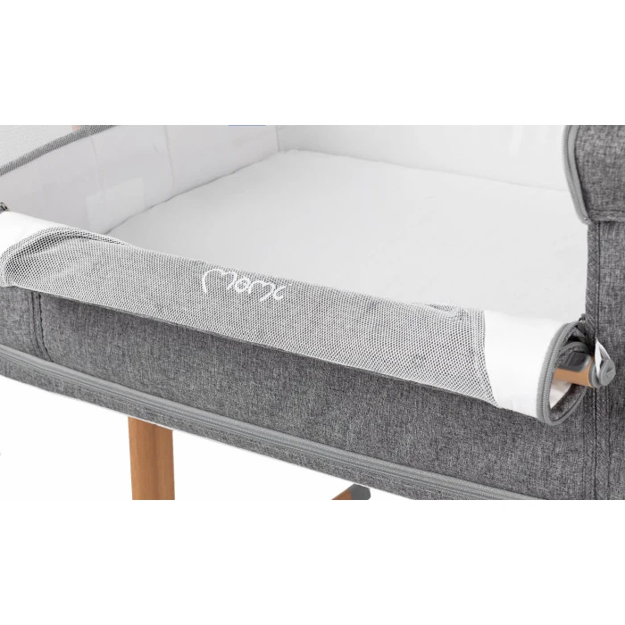 Ліжечко дитяче прямокутне MoMI SMART BED 4in1 Gray