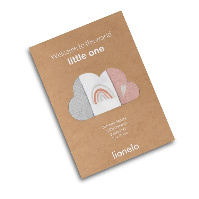 Пеленальний набір Lionelo RAINBOW BAMBOO BOX Multicolor