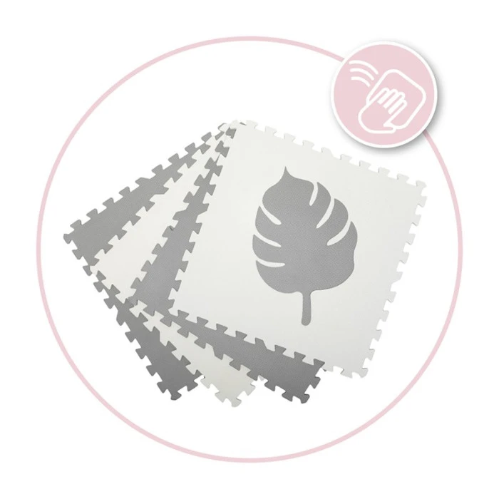 Килимок для розвитку MoMi FELI 3D Gray (120x120 см)