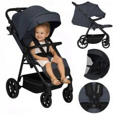 Прогулочная коляска Lionelo IVA GREY GRAPHITE
