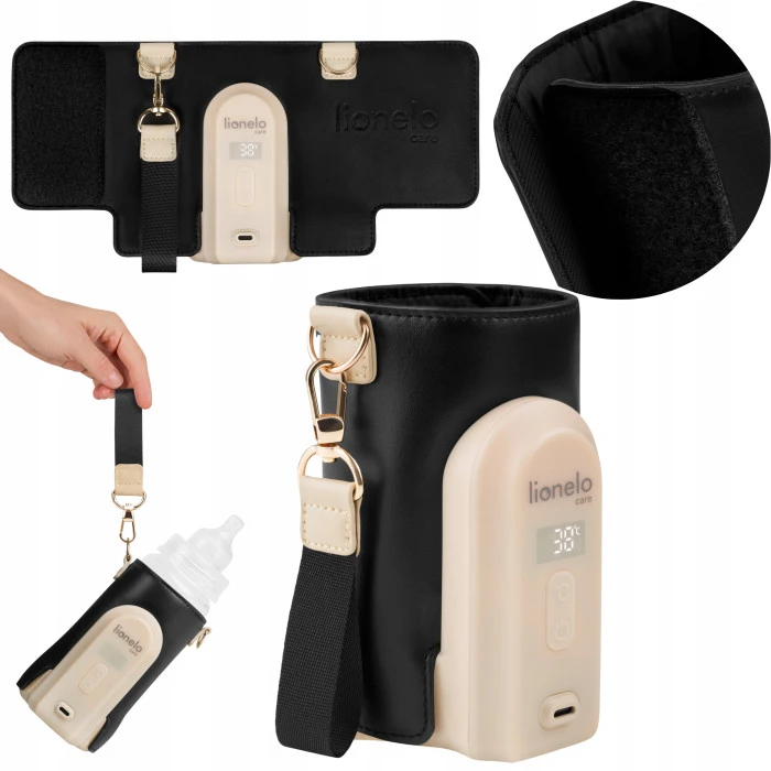 Подогреватель бутылочек Lionelo THERMUP GO EVO BLACK GOLD