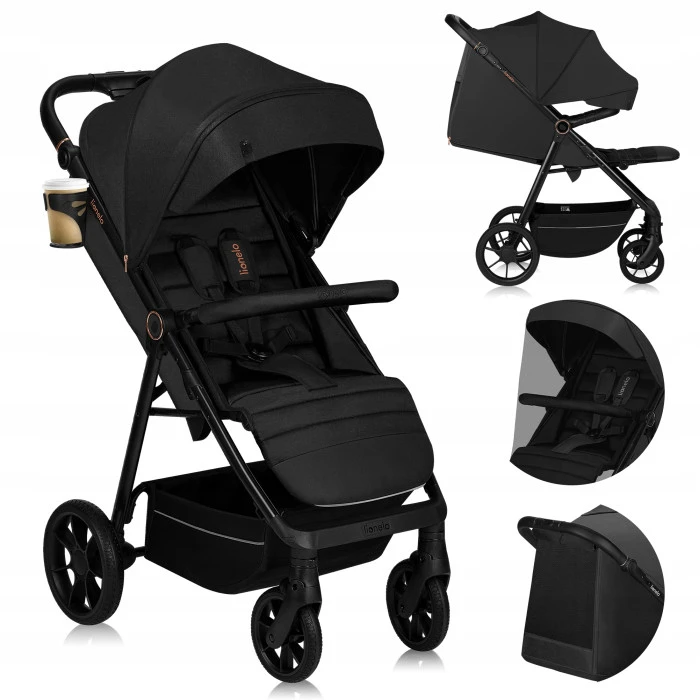 Прогулянковий візок Lionelo MIRA BLACK ONYX