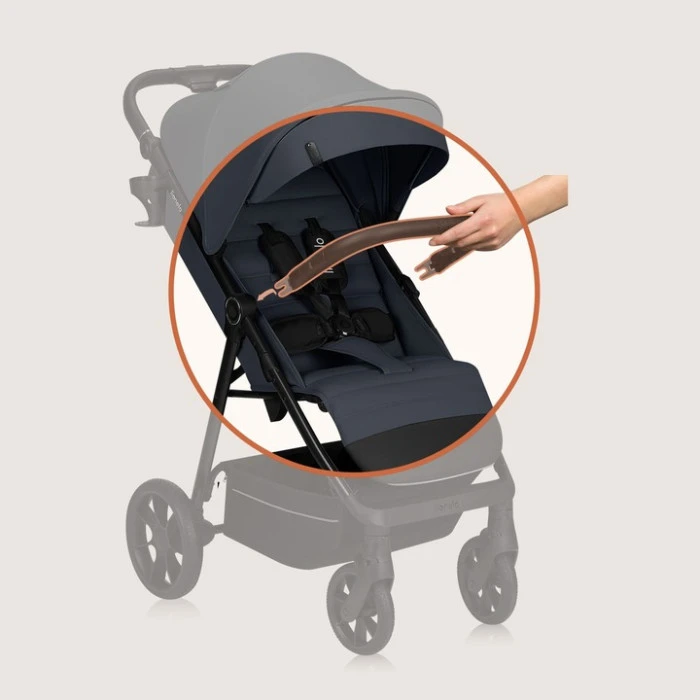 Прогулочная коляска Lionelo IVA GREY GRAPHITE