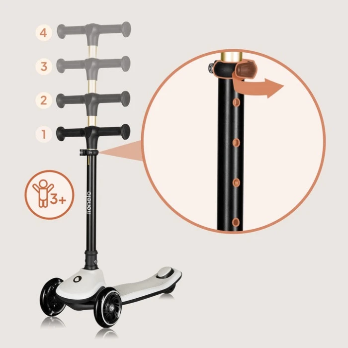 Детский самокат Lionelo MEY BEIGE SAND