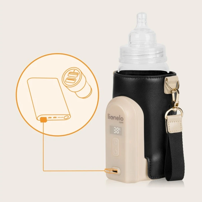 Подогреватель бутылочек Lionelo THERMUP GO EVO BLACK GOLD