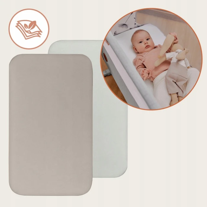 Простыня Lionelo BAMBOO SHEET OFF WHITE BEIGE 80x42