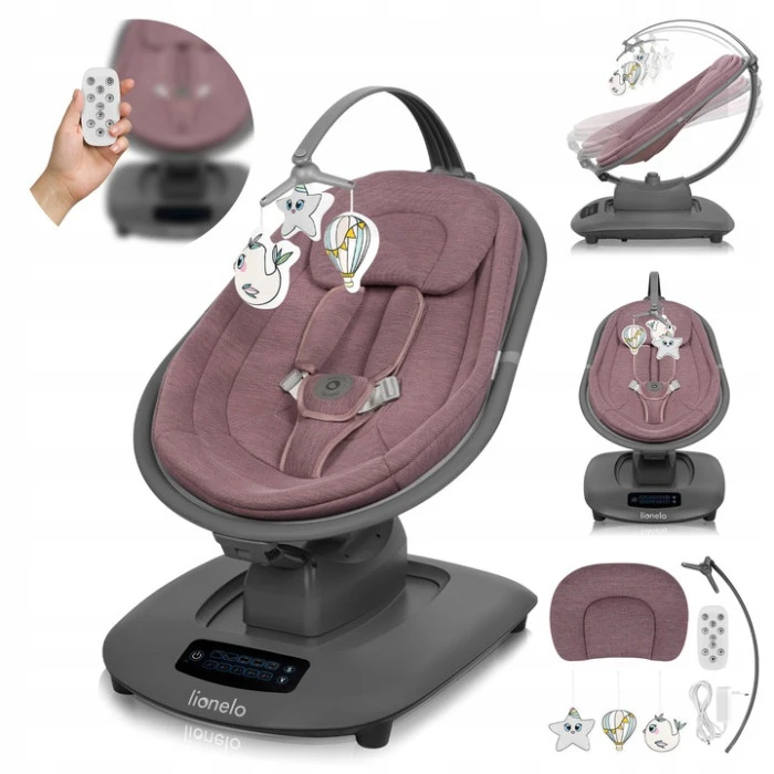 Кресло-качалка Lionelo BLOSSOM PINK MAUVE