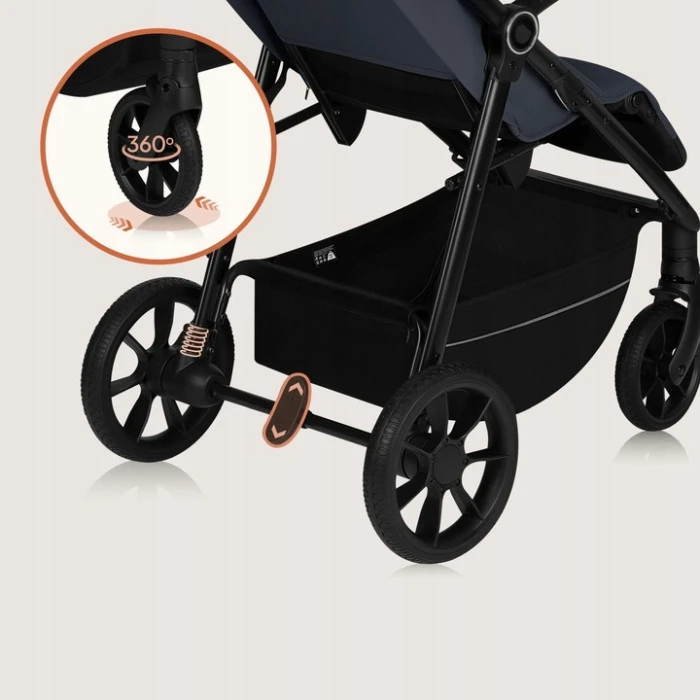 Прогулочная коляска Lionelo IVA GREY GRAPHITE