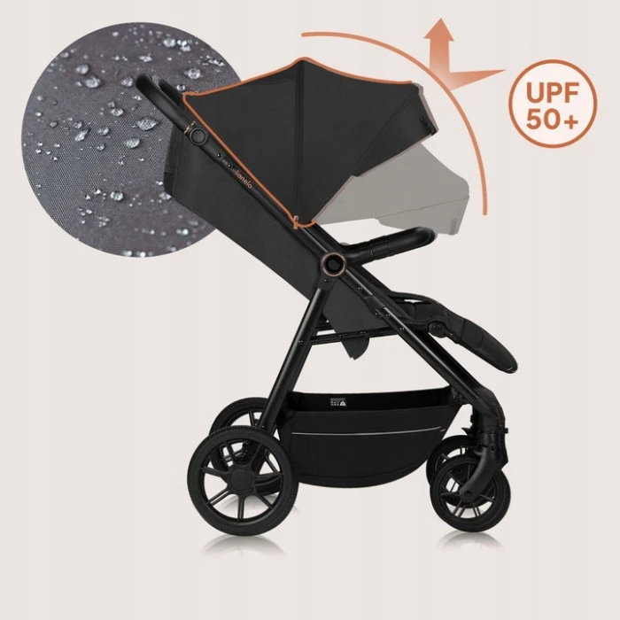 Прогулянковий візок Lionelo MIRA BLACK ONYX