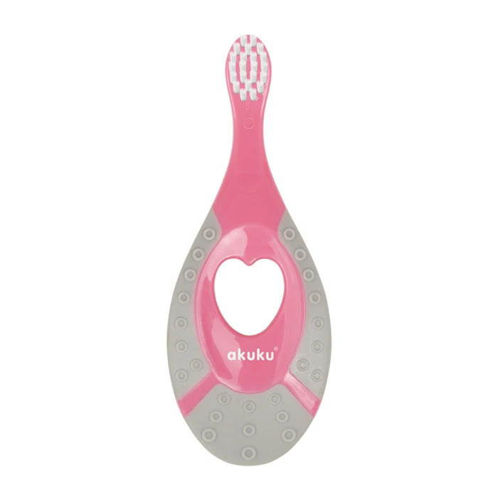 Зубная щетка 0-2 года Akuku A0677, розовый