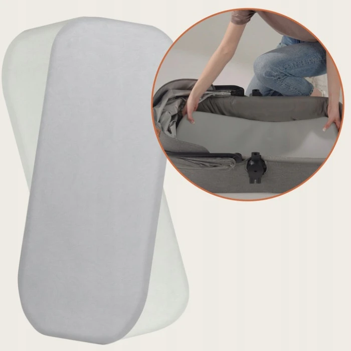 Простирадло Lionelo BAMBOO SHEET OFF WHITE GREY 118x60