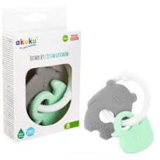 Набор прорезывателей Мишка / Утенок Akuku A0126