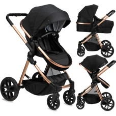 Коляска універсальна 2 в 1 MoMi LIMURU 2in1 black