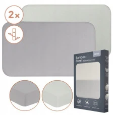 Простирадло Lionelo BAMBOO SHEET OFF WHITE GREY 118x60