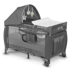 Кроватка-манеж Lionelo SVEN PLUS GREY CONCRETE