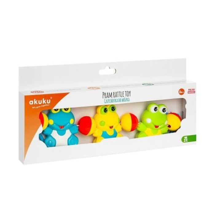 Погремушка для коляски Лягушки, Akuku A0353