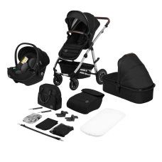 Універсальний візочок 3 в 1 Lionelo AMBER BLACK SILVER