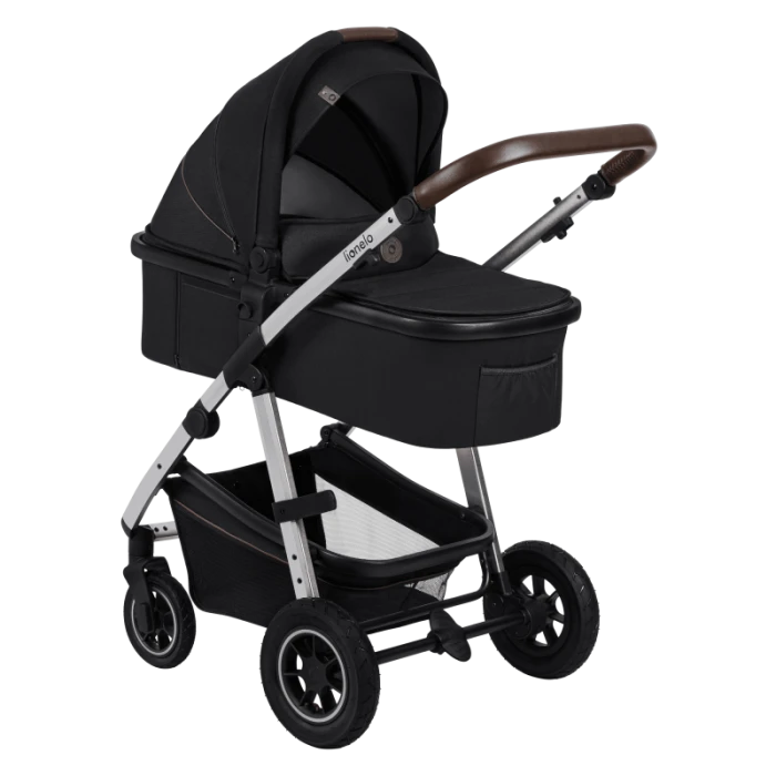 Универсальная коляска 3 в 1 Lionelo AMBER BLACK SILVER